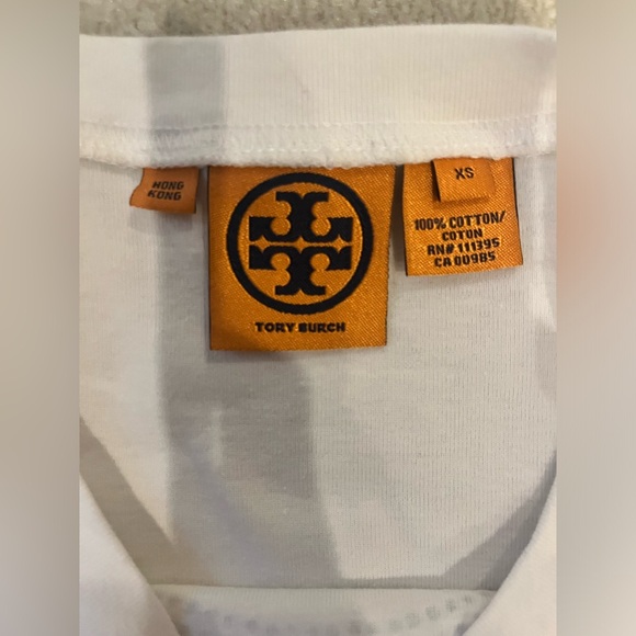 Tory Burch Logo TShirt Size XS - Picture 2 of 3